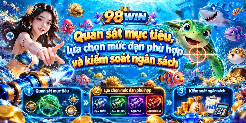 Quan sát mục tiêu, lựa chọn mức đạn phù hợp và kiểm soát ngân sách là những nguyên tắc quan trọng khi chơi.